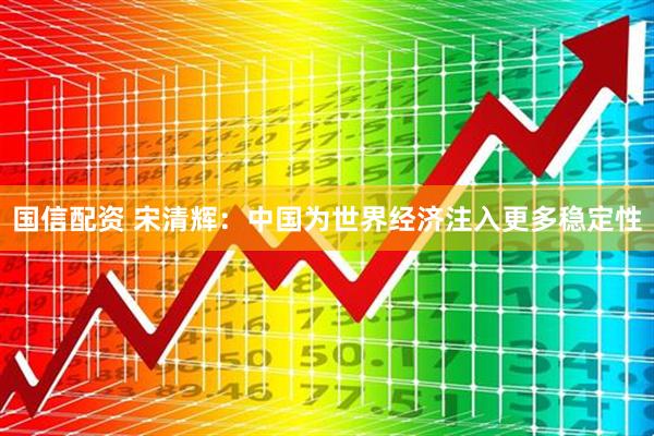 国信配资 宋清辉：中国为世界经济注入更多稳定性